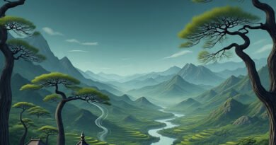 Foto by AI ilustrasion suasana daoisme