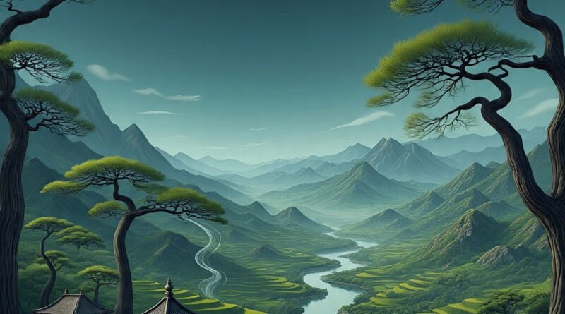 Foto by AI ilustrasion suasana daoisme