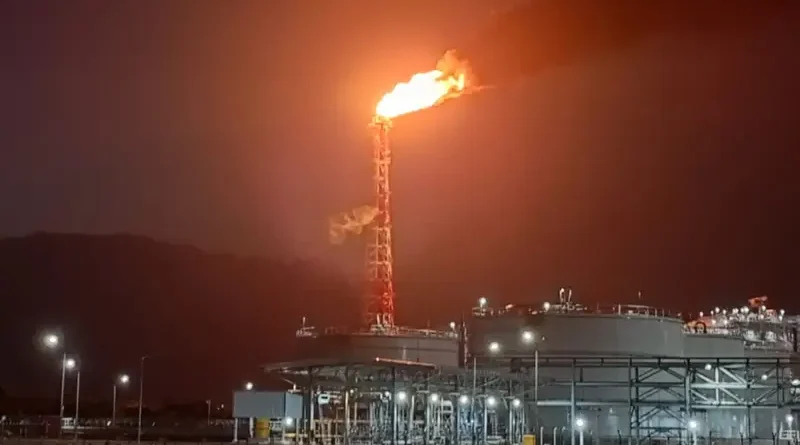 kegiatan pembakaran gas di cerobong (Flaring)