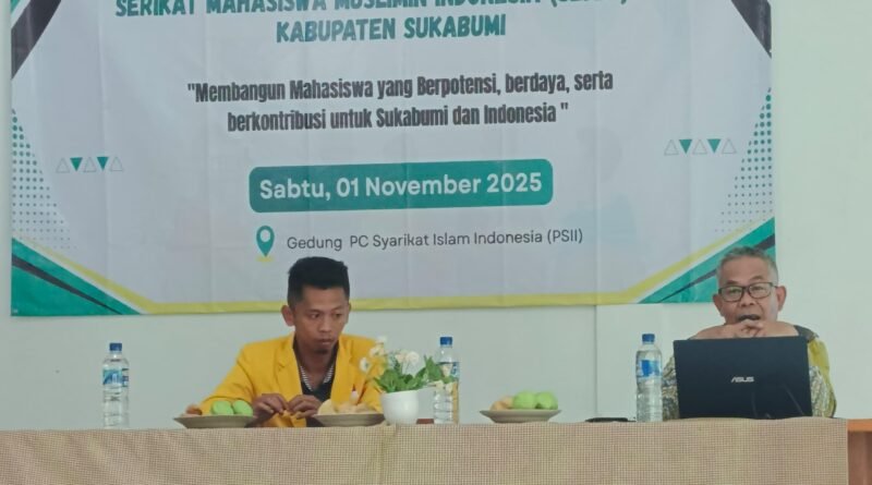 Ahmad Nida sebagai Ketua Umum PD SEMMI Kabupaten Sukabumi periode 2025-2026