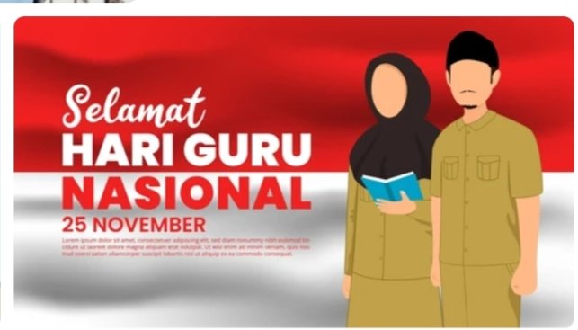 Pamflet ucapan selamat hari guru | ilustrasi