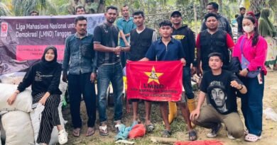 Liga Mahasiswa Nasional untuk Demokrasi (LMND) salurkan bantuan kemanusiaan