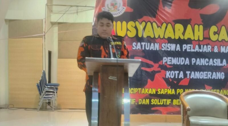 Ketua Formatur SAPMA PP Kota Tangerang, Roni Zaenuri