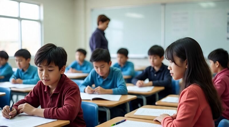 Guru mengajar di kelas | foto AI