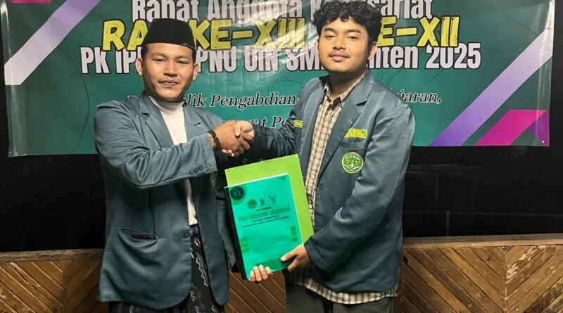 Ahmad Jauharotul Asima sebagai Ketua PK IPNU