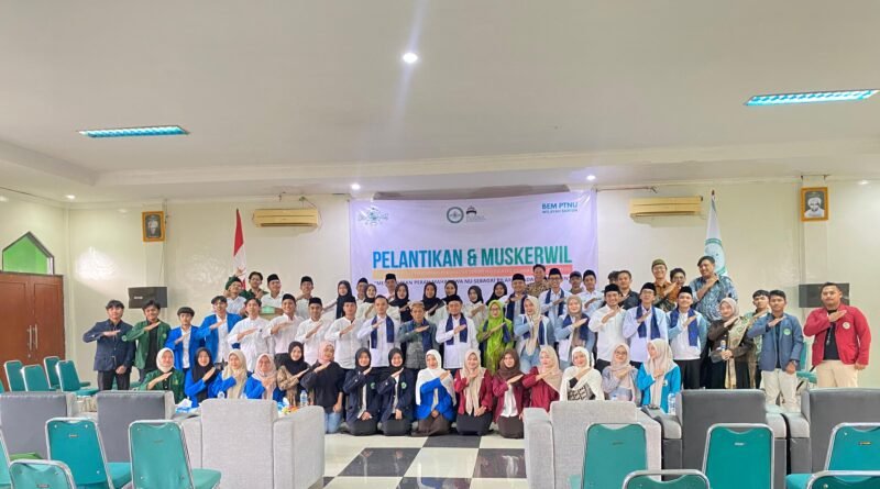 Foto bersama BEM PTNU Banten resmi dilantik