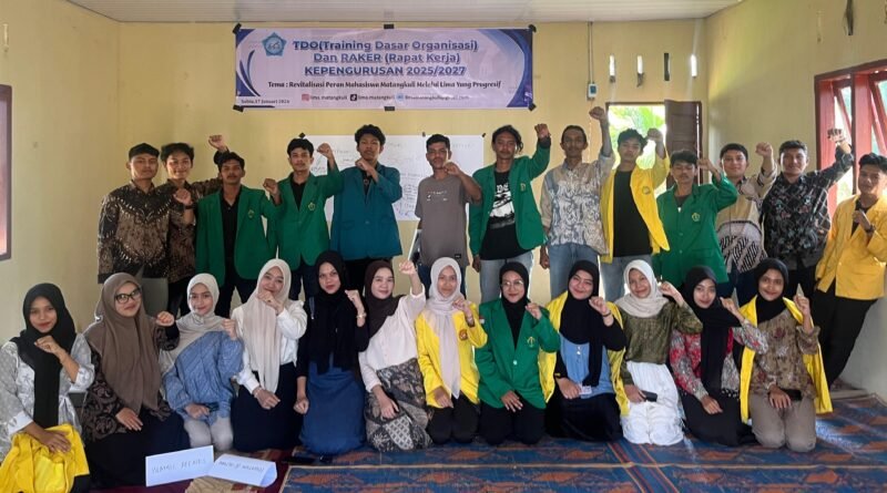 Kebersamaan peserta dan pengurus dalam kegiatan Training Dasar Organisasi (TDO) dan Rapat Kerja Kepengurusan LIMA Matangkuli Periode 2025–2027