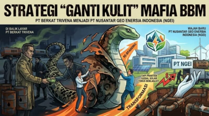 Publik mencium aroma busuk dari transformasi PT Berkat Trivena yang kini diduga bermetamorfosis menjadi PT Nusantara Geo Energi Indonesia (NGEI).