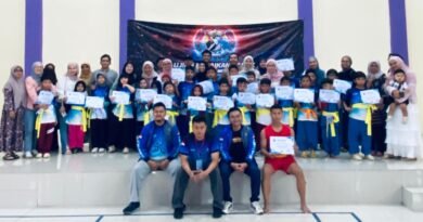Kenaikan Tingkat Perguruan Wushu Blue Spider di Ikuti Atlet Wilayah Tangerang Raya