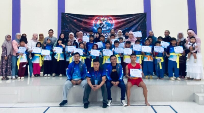 Kenaikan Tingkat Perguruan Wushu Blue Spider di Ikuti Atlet Wilayah Tangerang Raya