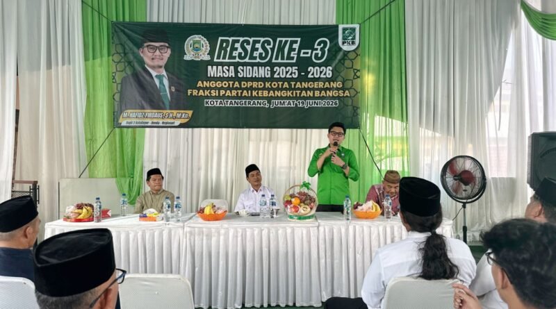Anggota DPRD Kota Tangerang dari Fraksi Partai Kebangkitan Bangsa (PKB), M. Hafidz Firdaus, menggelar kegiatan Reses Ke-3 Masa Sidang 2025–2026