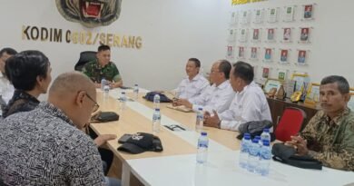 Serikat Media Siber Indonesia (SMSI) Kota Serang melakukan kunjungan silaturahmi ke Kodim 0602/Serang