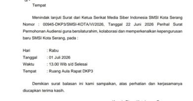 Nomor 400.14.5.2/116.2-DKP3/VI/2026 tertanggal 30 Juni 2026