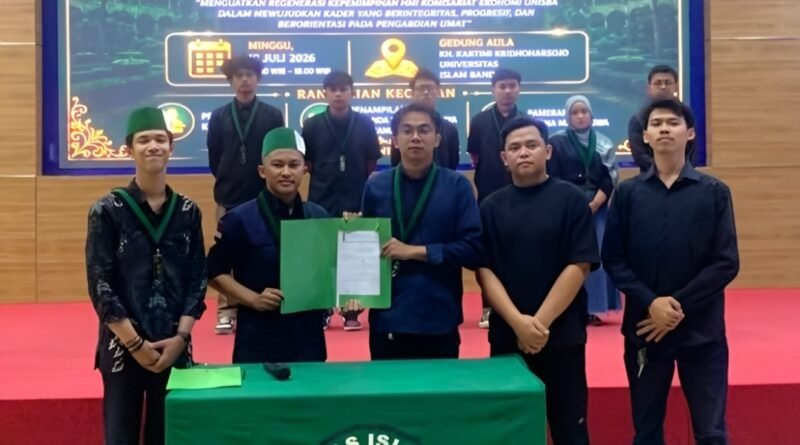 Himpunan Mahasiswa Islam (HMI) Komisariat Ekonomi Universitas Islam Bandung (Unisba) resmi dilantik