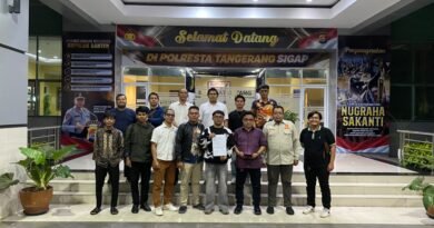 Koordinator Aliansi Pemuda untuk Toleransi Beragama melaporkan ke Polresta Tangerang 