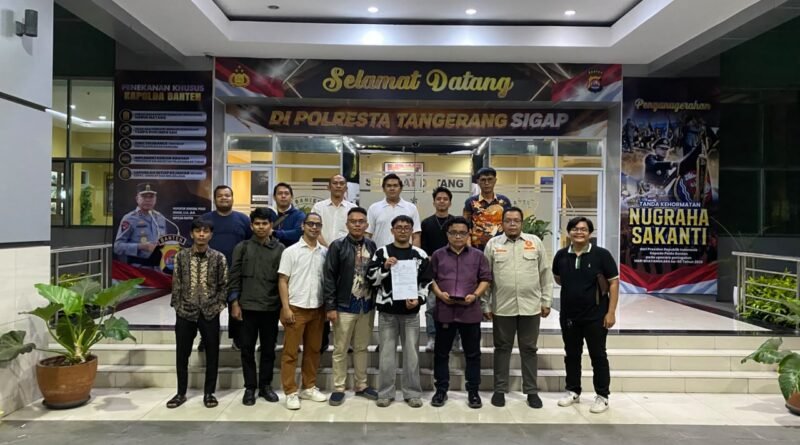 Koordinator Aliansi Pemuda untuk Toleransi Beragama melaporkan ke Polresta Tangerang 