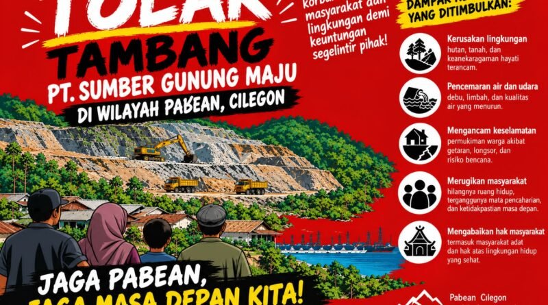 Pamflet tolak tambang cilegon