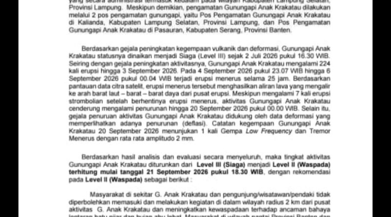 laporan khusus Nomor 1604.Lap/GL.0/BGL/2026, Badan Geologi